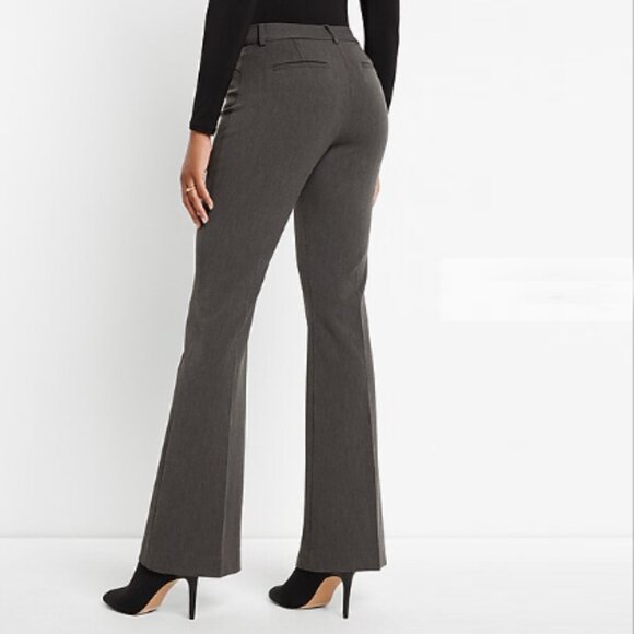 Express Studio Editor Pants Trousers Career Work Office Wear Dark Brown Size 4 - Picture 2 of 14